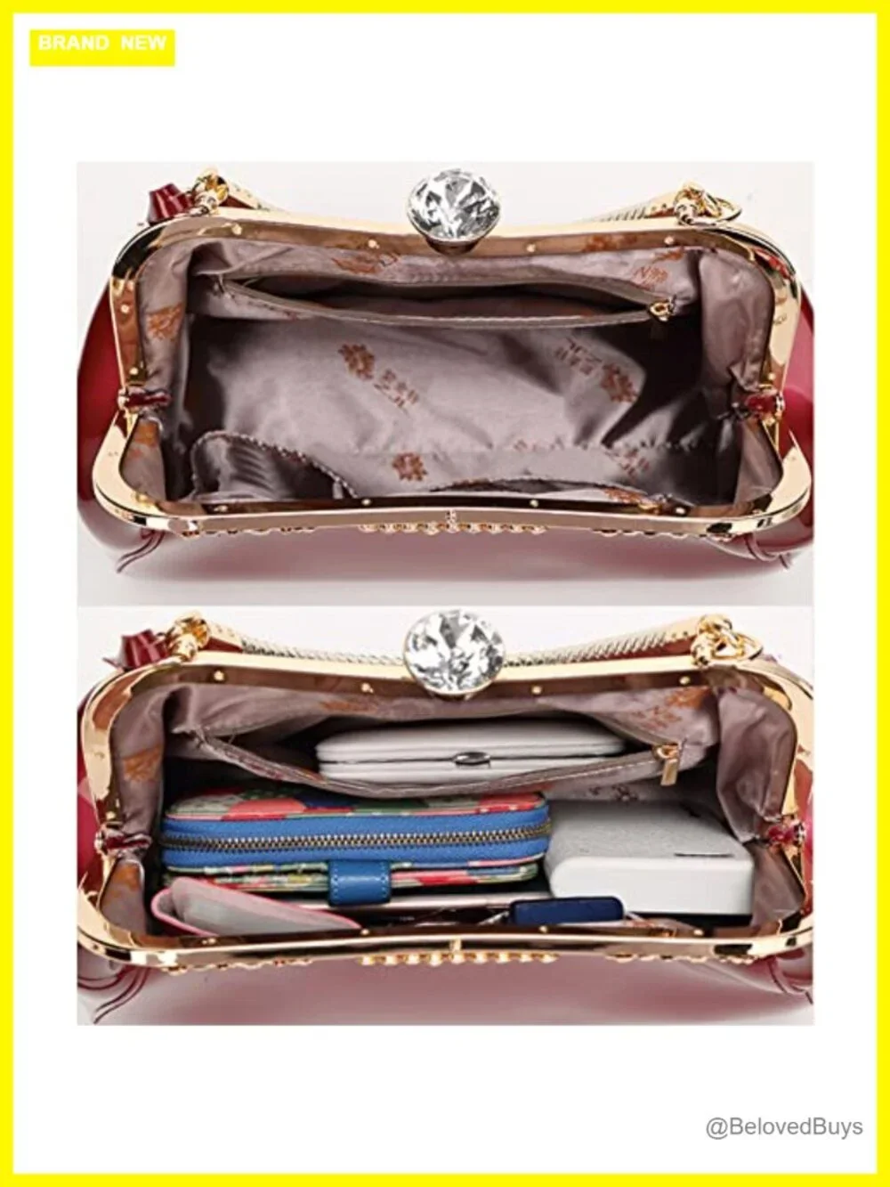 Faux Leather Top Handle Satchel Tote Crossbody Bag with Shoulder Strap